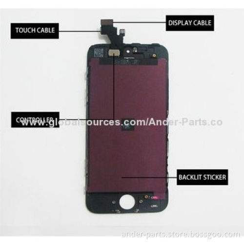 High Quality LCD Assembly for iPhone 4/4s/5/5s/5c, Wholesale, 100% Tested, Worry-free Warranty